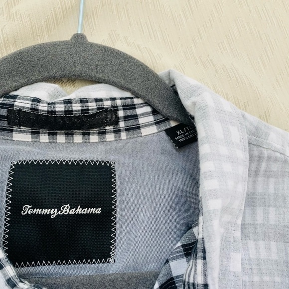 Tommy Bahama Island Modern Fit Plaid Button down Shirt Size XL - Picture 2 of 6